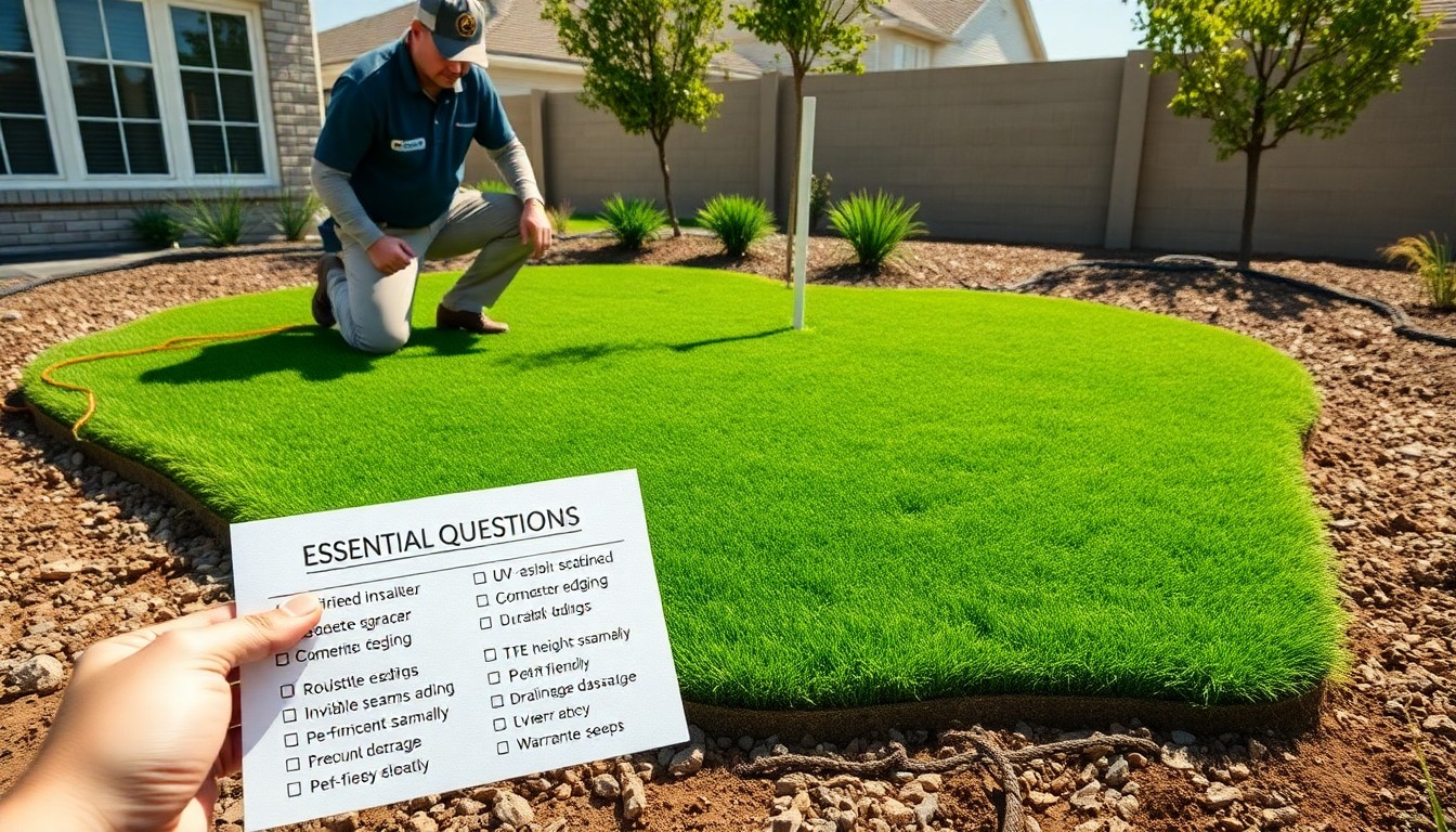 The Essential Questions to Ask Your Artificial Turf Installer