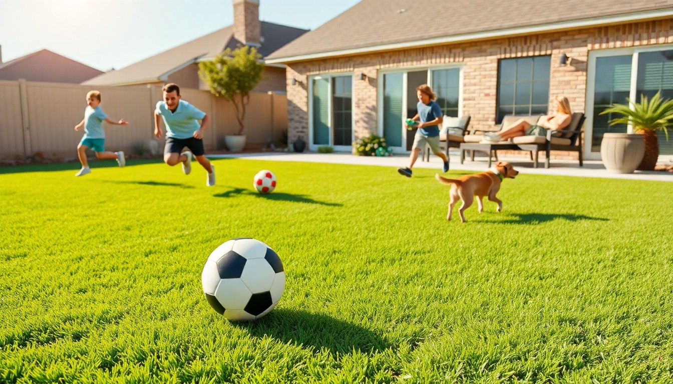 What is the best artificial turf for high-traffic areas in my DFW home?